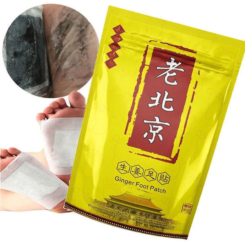 10 Pcs Ginger Foot Patch Detox Loss Weight Foot Patches Improve Sleep Feet Patch Anti- Swelling Revitalizing