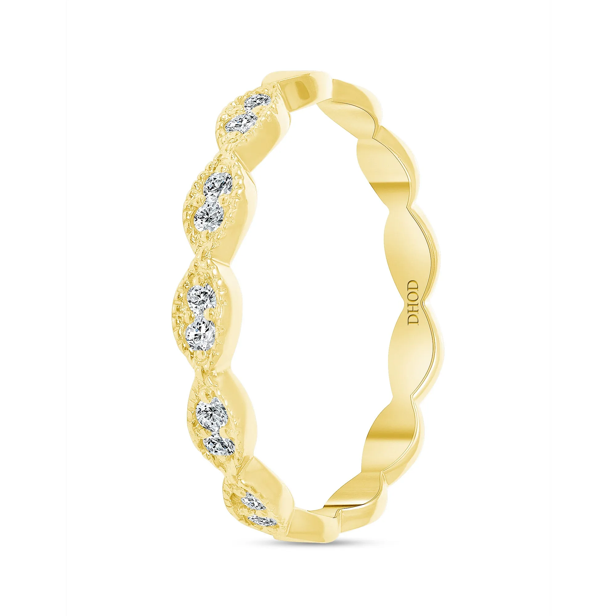 14K Gold Marquise Style Eternity 2MM Band