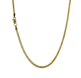 14K Yellow Gold Franco Chain 1.5mm x 20inch