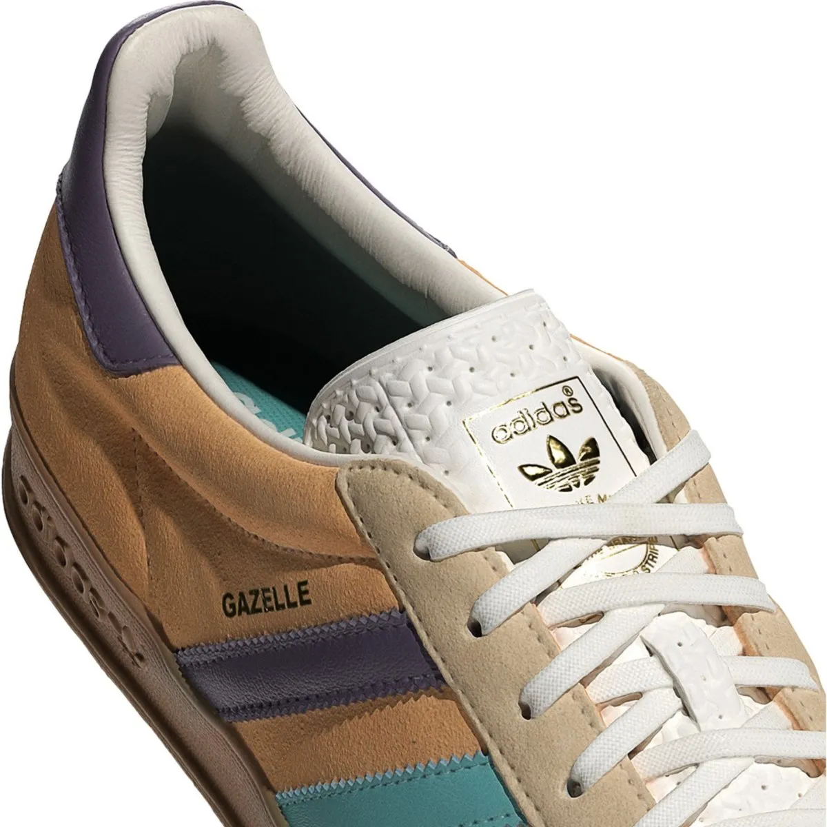 Adidas Women's Gazelle Indoor Glow Orange F19/Shadow Violet/Off White