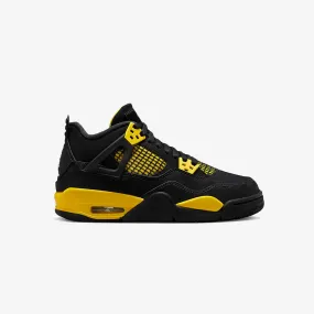 AIR JORDAN 4 RETRO 'BLACK/TOUR YELLOW' (GS)