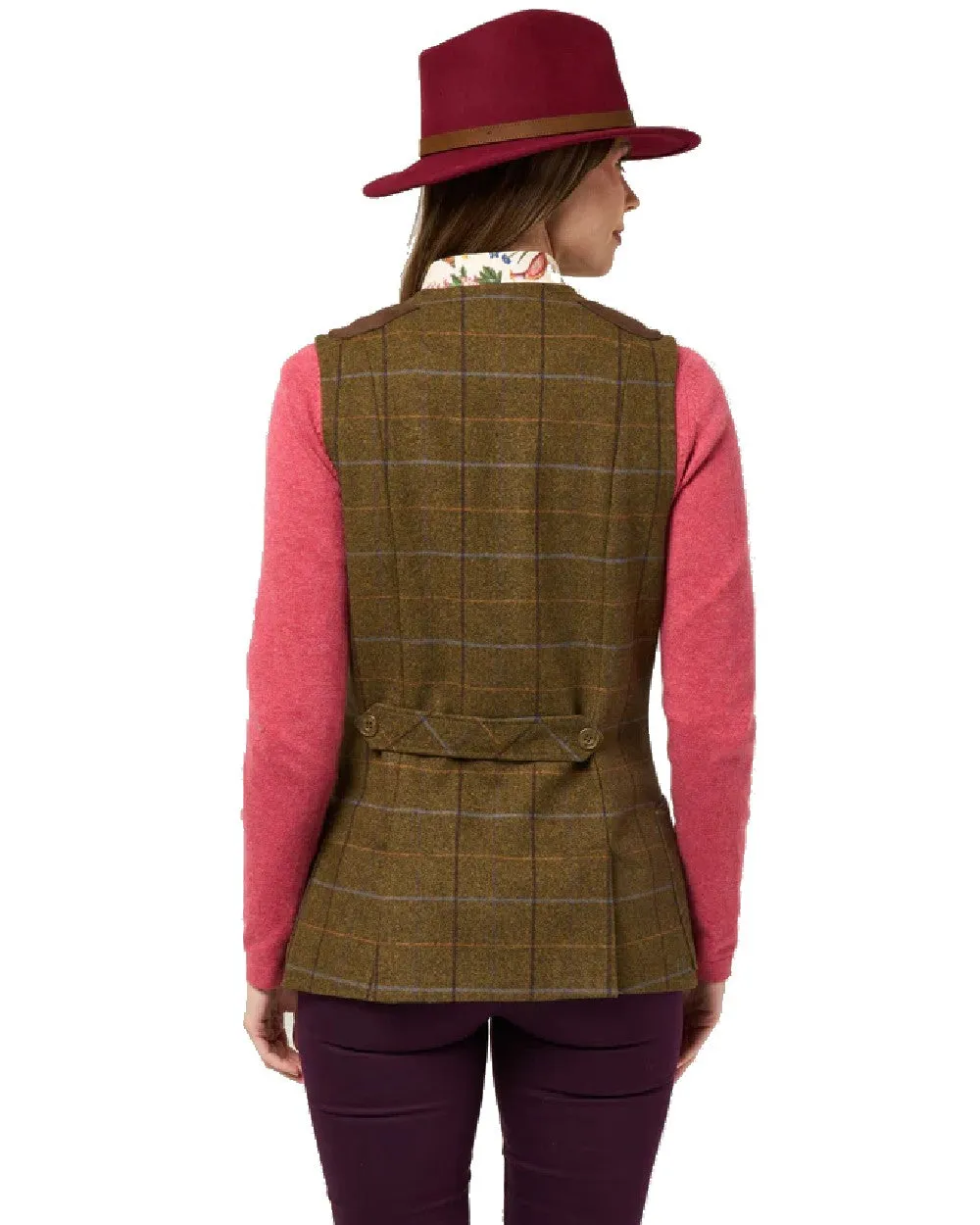 Alan Paine Combrook Ladies Tweed Shooting Waistcoat