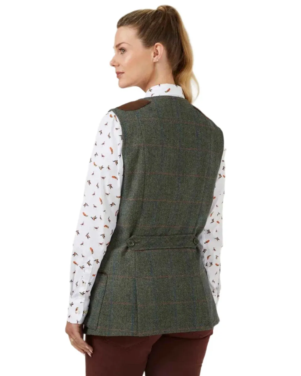 Alan Paine Combrook Ladies Tweed Shooting Waistcoat