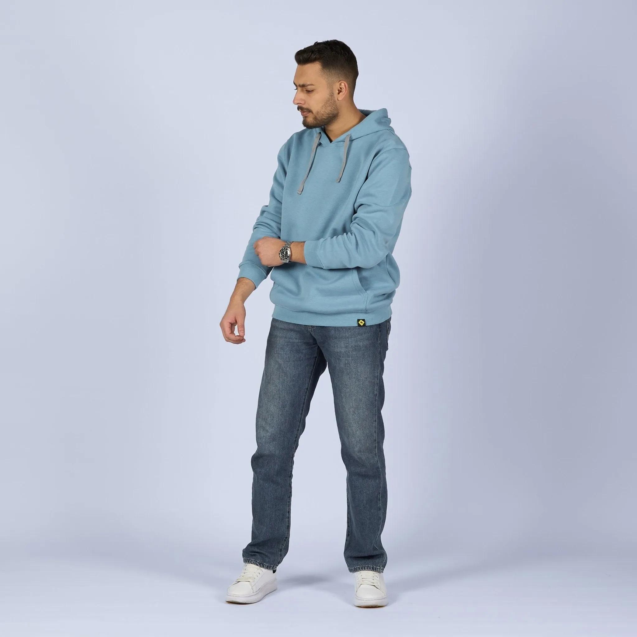 Basic  - Fog Blue | Unisex Adult Light Hoodie