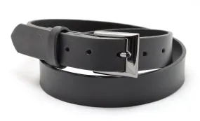 Belt 3 | unstitched narrow | black | calf