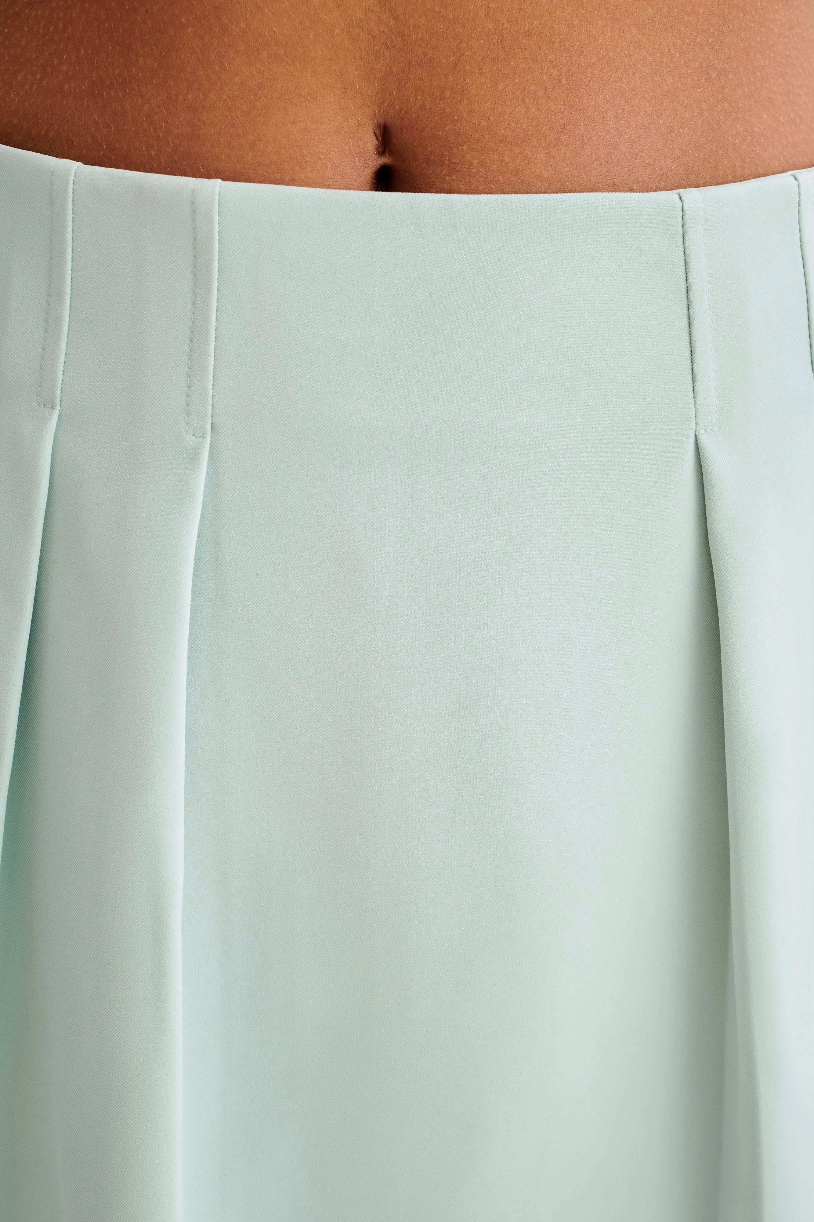 Berkley Suiting Mini Skirt - Pastel Green