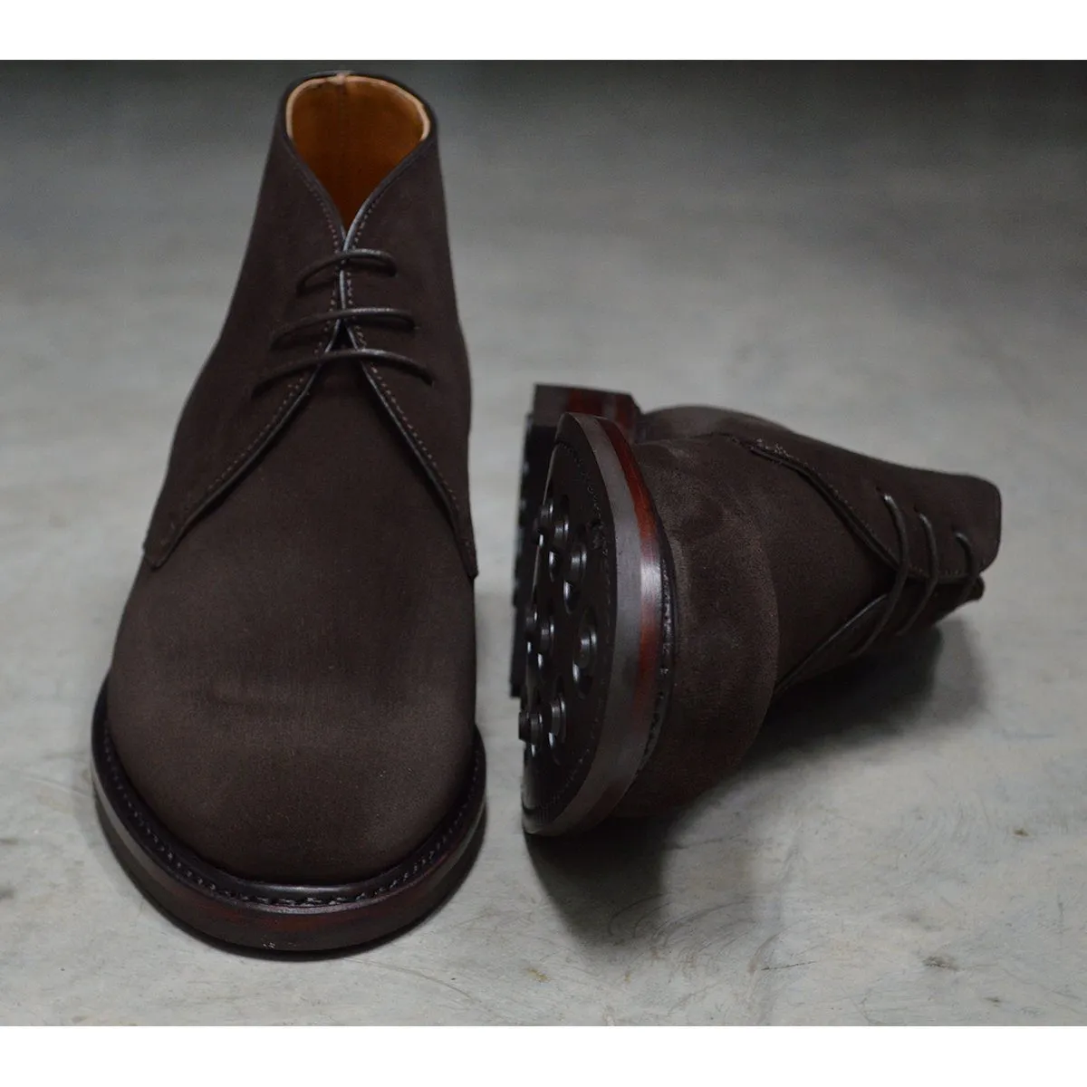 Berwick 1707 Chukka Boot (320) - Dark Brown Suede