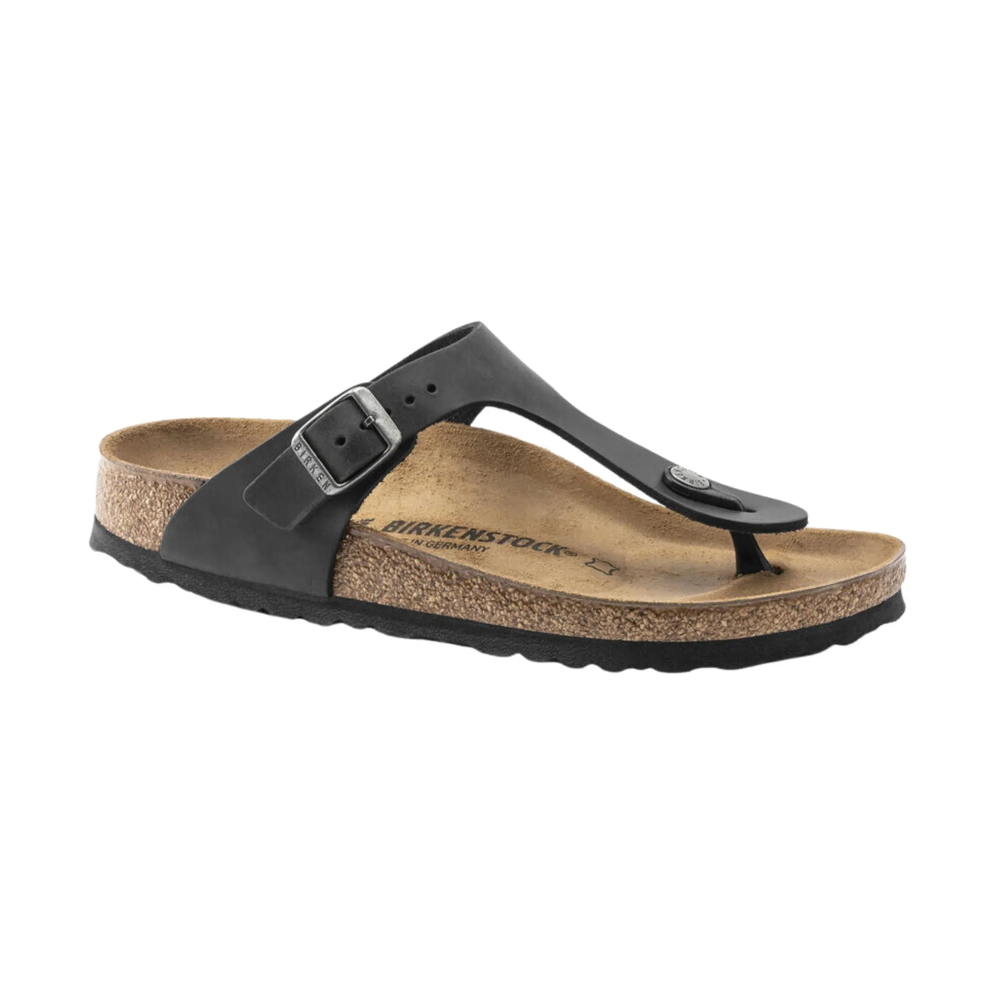 Birkenstock Gizeh Sandal - Oiled Leather Black