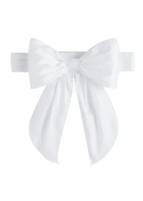 Bow Sash - White