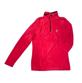 Brekka half-zip sweater in coral micropolar fleece