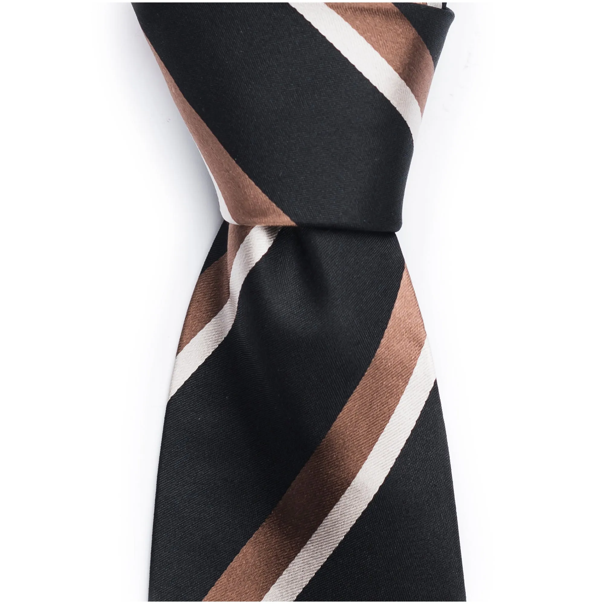 Brown Striped Tie