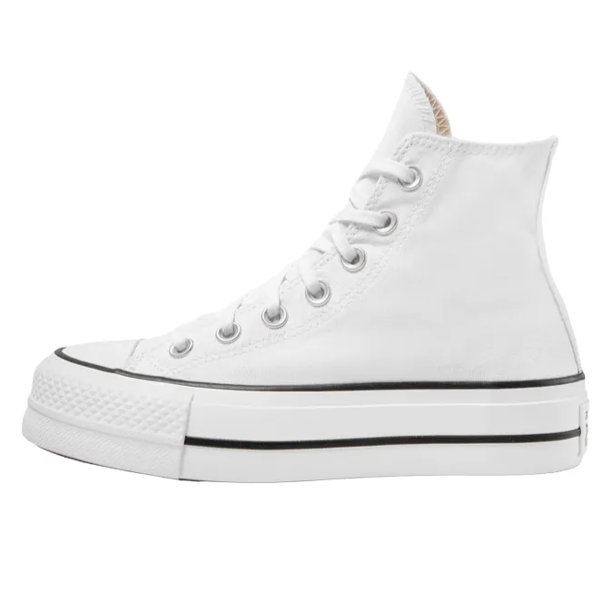 Converse women's canvas sneakers shoe with wedge Chuck Taylor All Star LIFT 560846C white