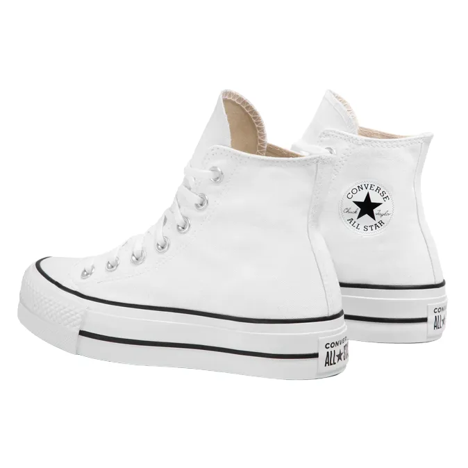 Converse women's canvas sneakers shoe with wedge Chuck Taylor All Star LIFT 560846C white