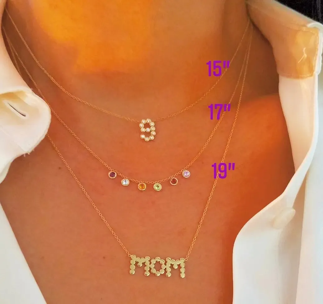 (Double Name/Number) DSJ's Signature Meaningful Multi Gold Initial Necklace