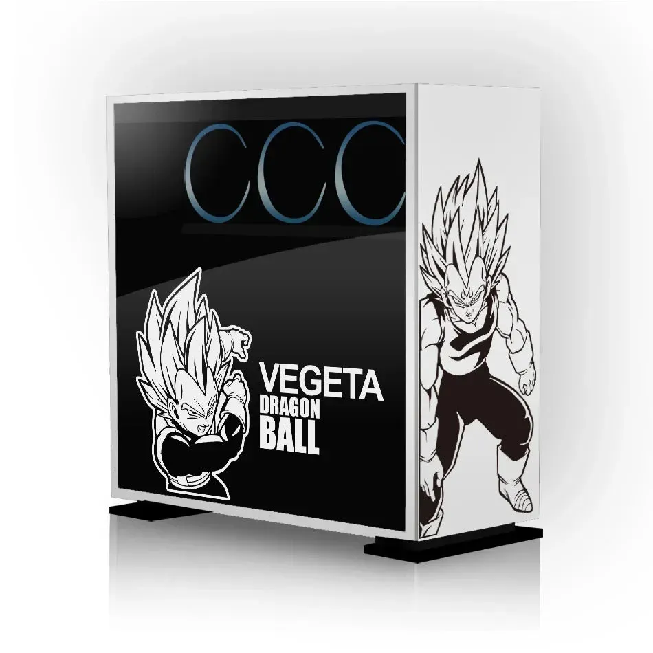 Dragon Ball Anime Stickers for ATX Mid Tower Computer Cartoon PC Case Waterproof Removable