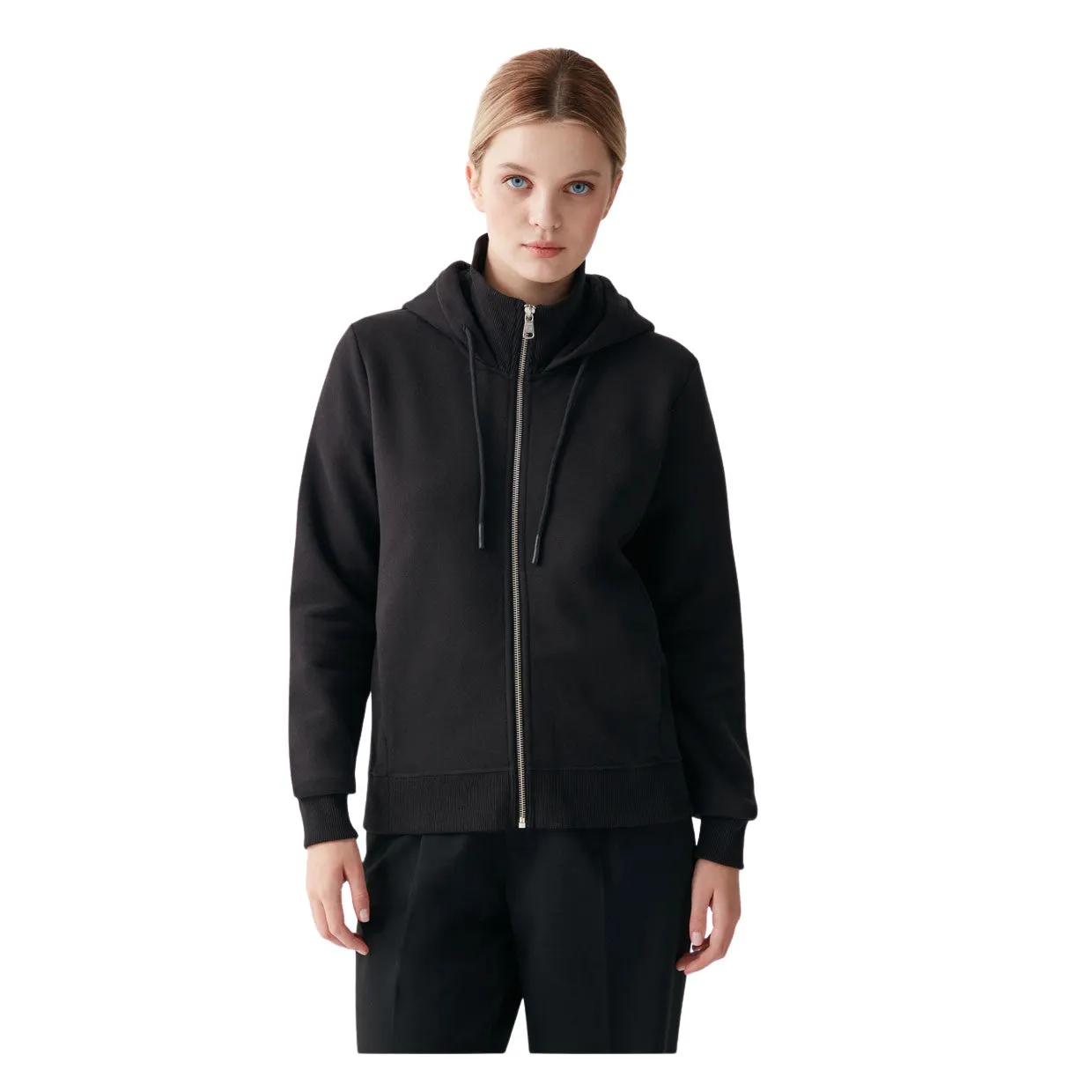 Felpa Donna Colmar Full Zip Nero