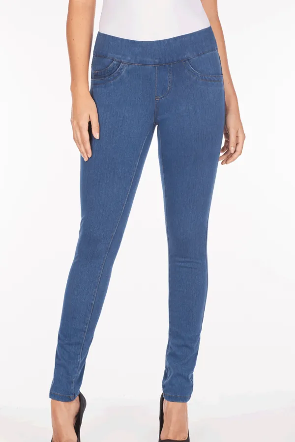 French Dressing Jeans Love Denim Pull-On Slim Jegging (Indigo, Black, Denim)