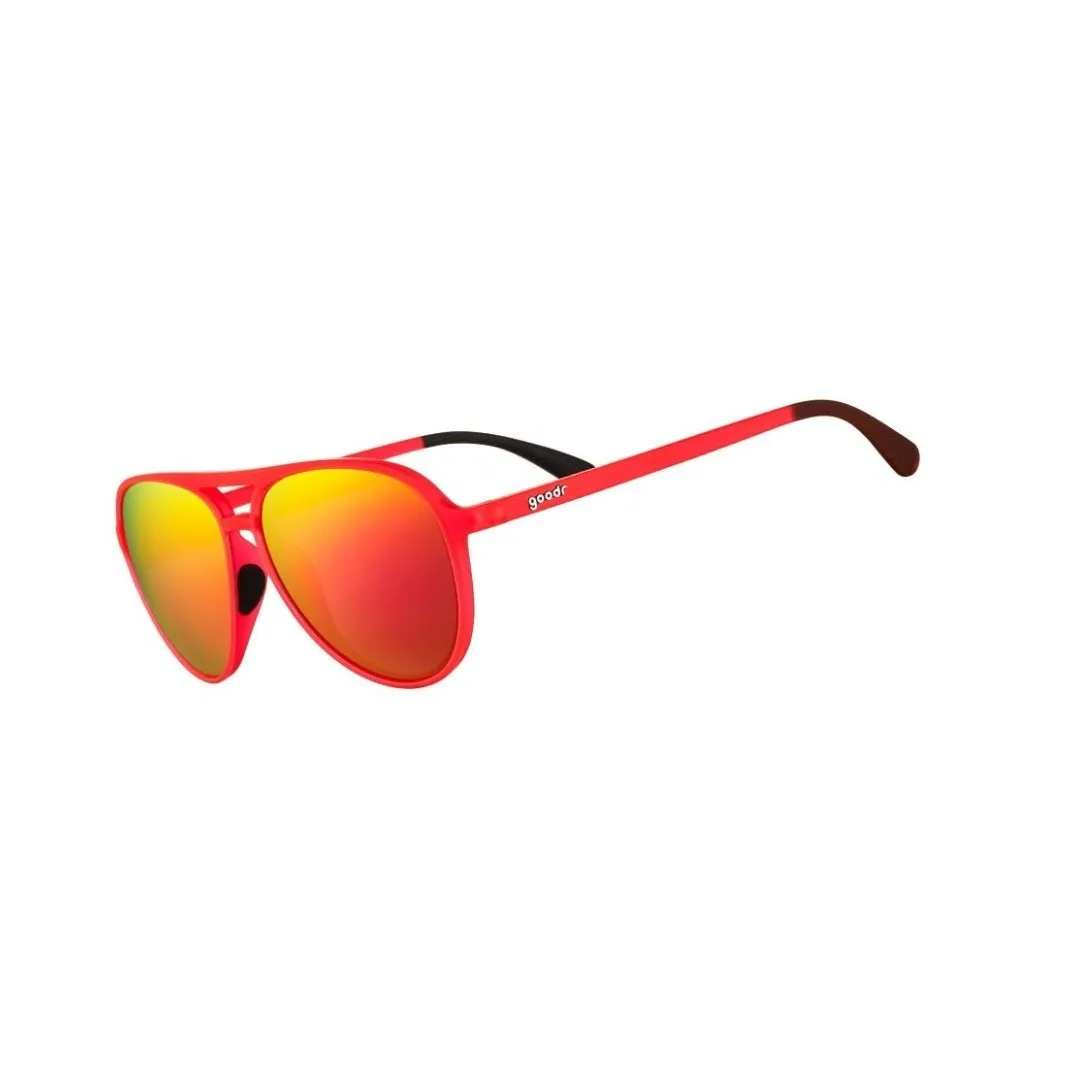 goodr Mach G Polarized Sunglasses - Captain Blunt's Red Eye