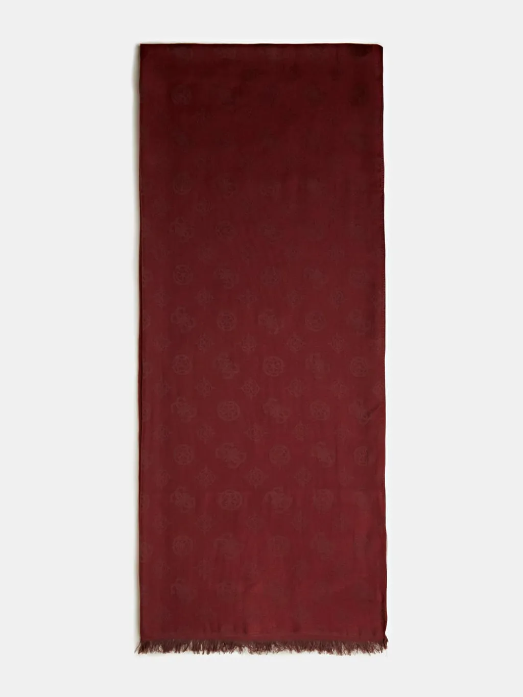 Guess PEONY 4G LOGO SCARF - Burgundy