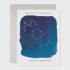 However Far Apart We're Together Mom Stars Card