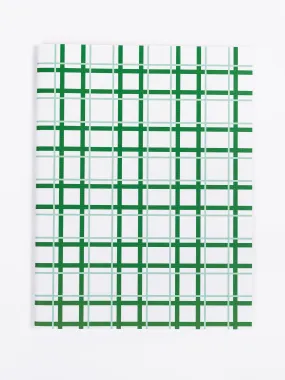 Large Notebook | On the Grid Green