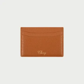 Leather Card Holder (Saddle Brown)