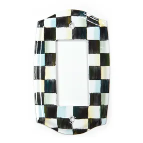 MacKenzie-Childs Courtly Check Enamel Switch Plate - Single Rocker