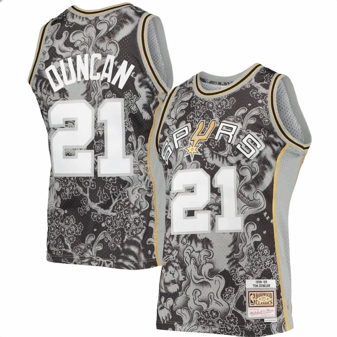 Mitchell & Ness Nba San Antonio Spurs Swingman Jersey (Black)