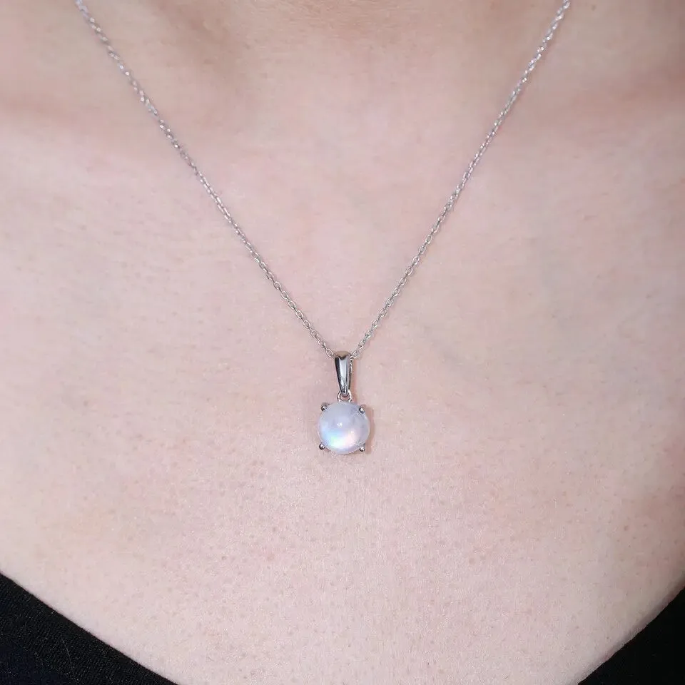 MOONSTONE PENDANT NECKLACE