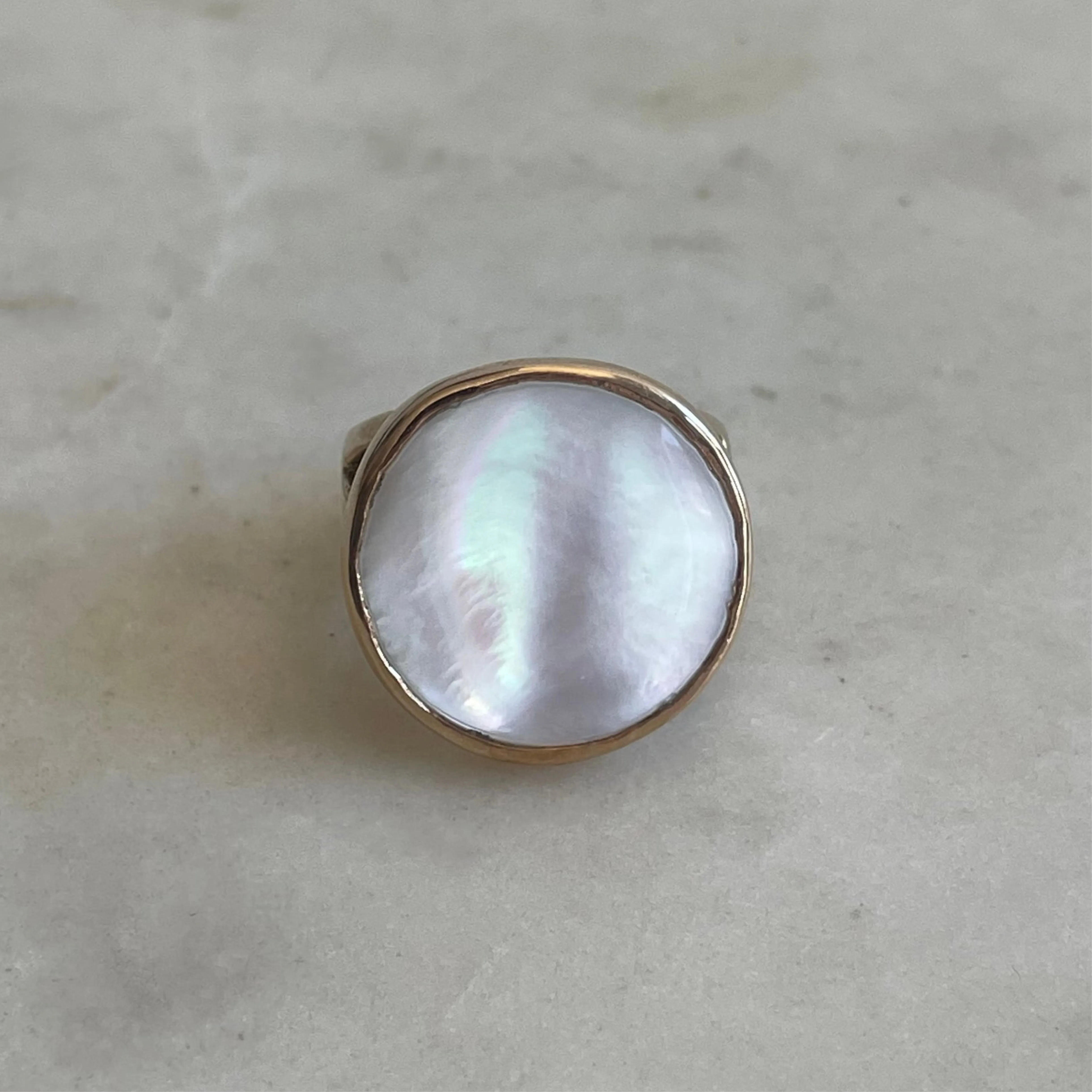 MOTHER TREE RING — MOTHER OF PEARL