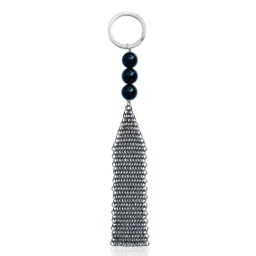 Neptunic SharkSuit Keychain with Onyx - Sustainable Fashion for Ocean Lovers