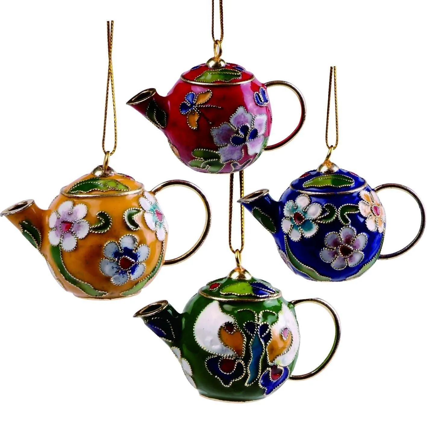 Ornament, Cloisonne Teapot