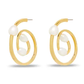 PEARL SPIN SKATER EARRINGS