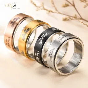 Relaxing Spinning Cat Ring in Four Finishes