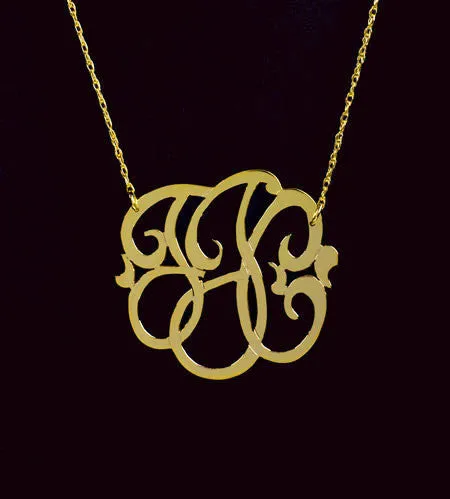 Small Gold Filled Monogram Necklace