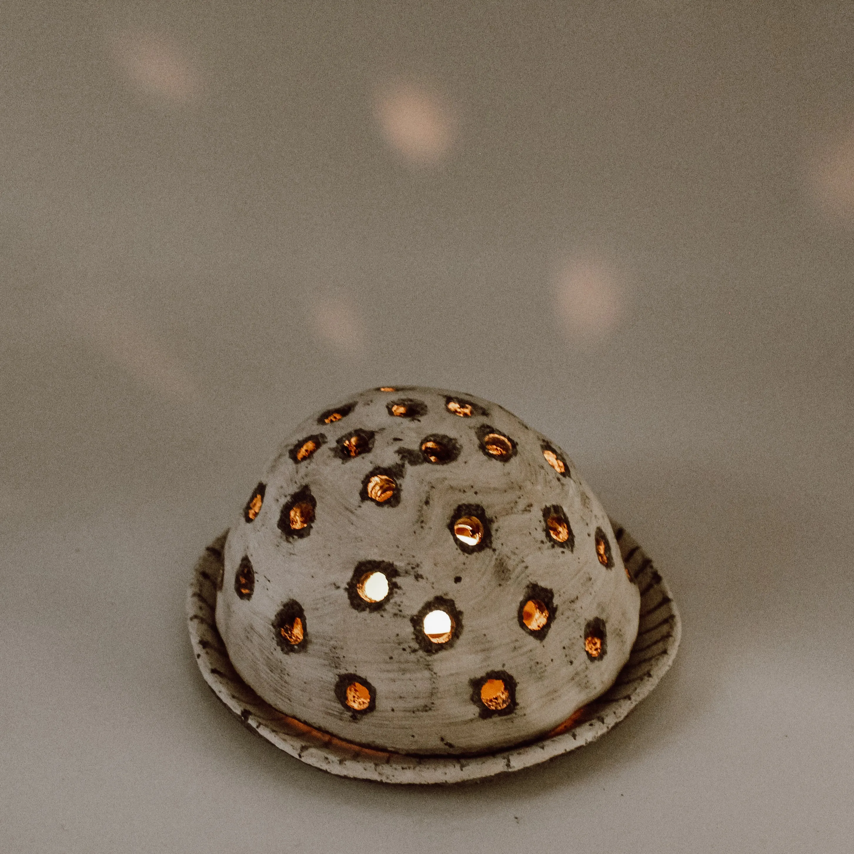 Smoke ceramic incense holder-Tealight holder No1.