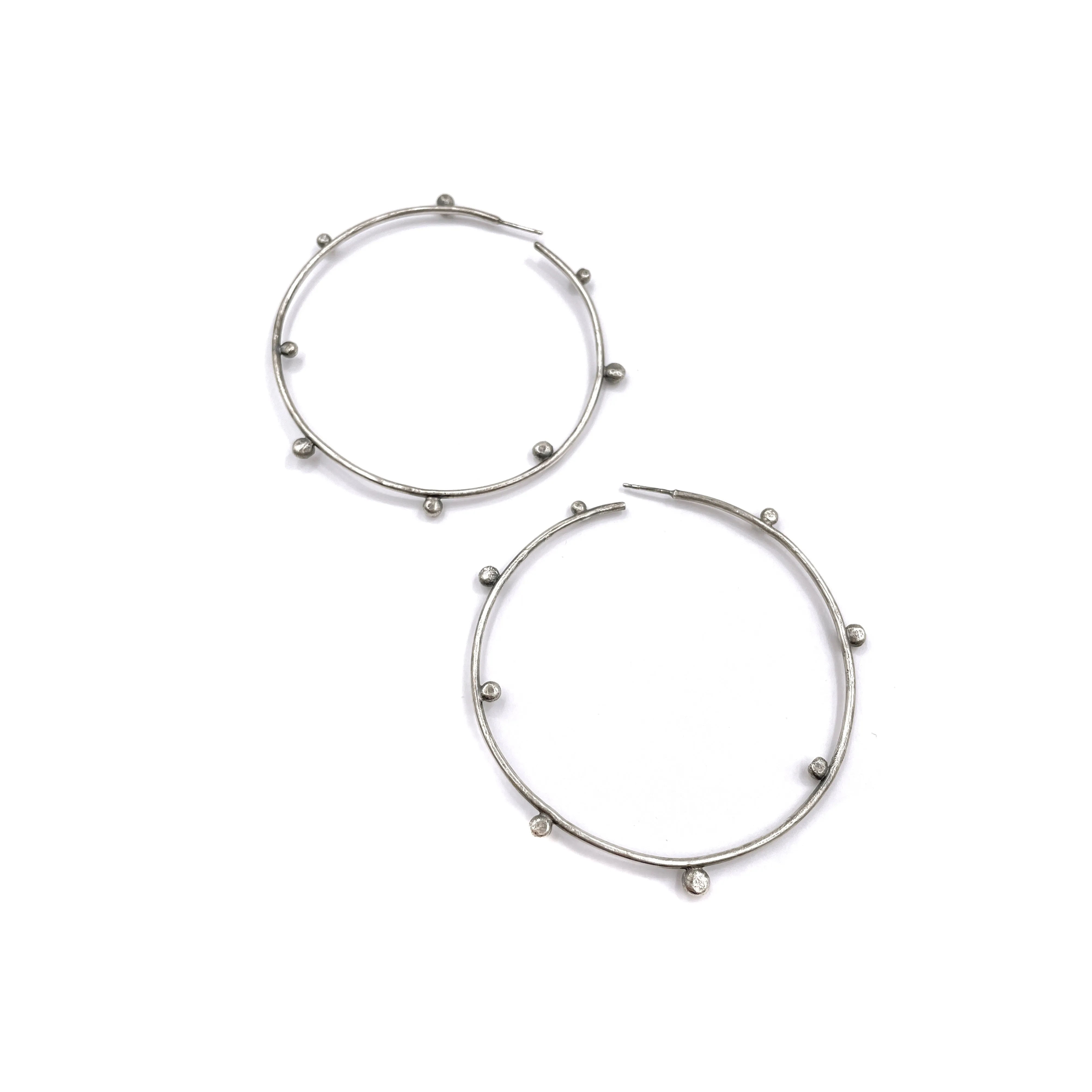 Studded Hoops, Medium