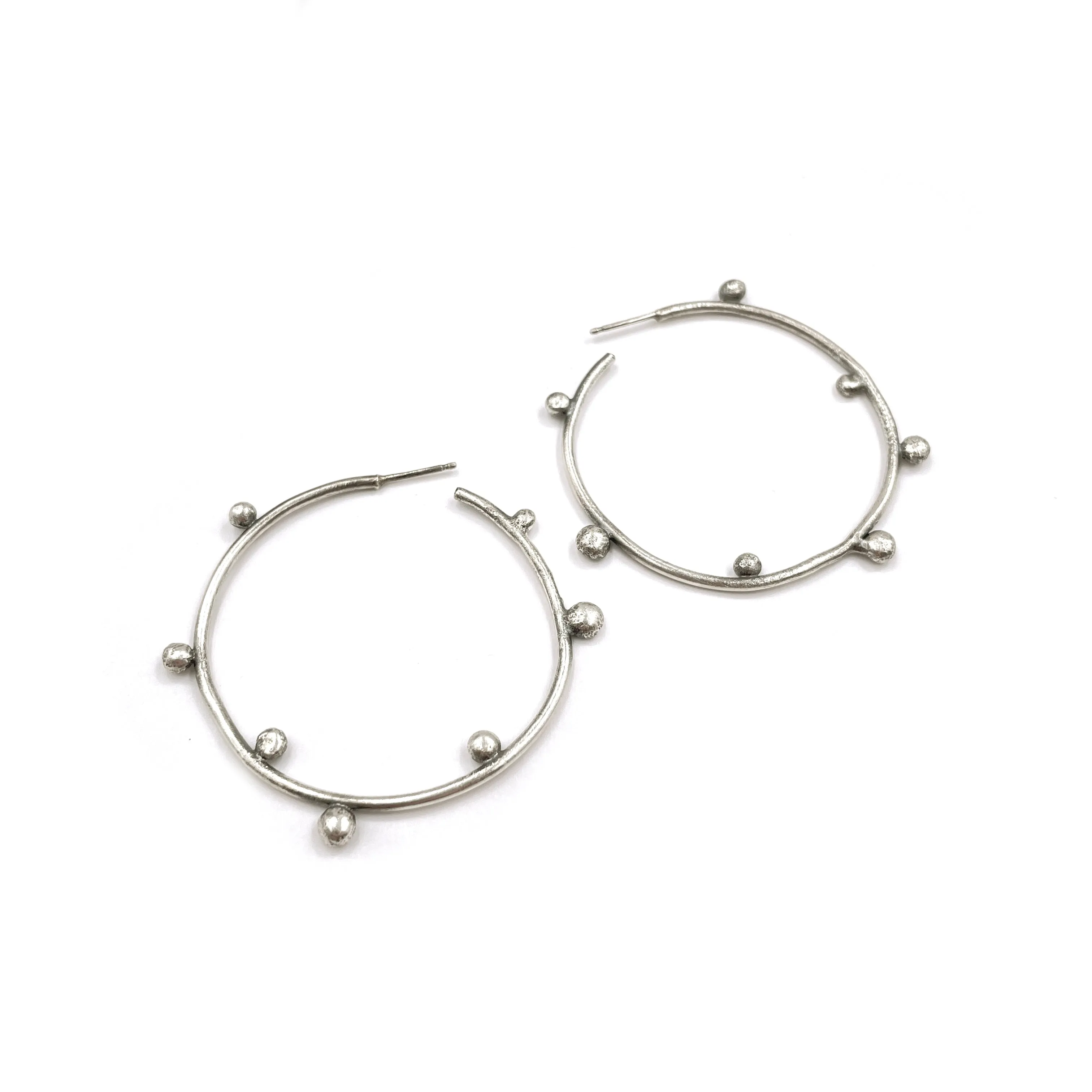 Studded Hoops, Medium