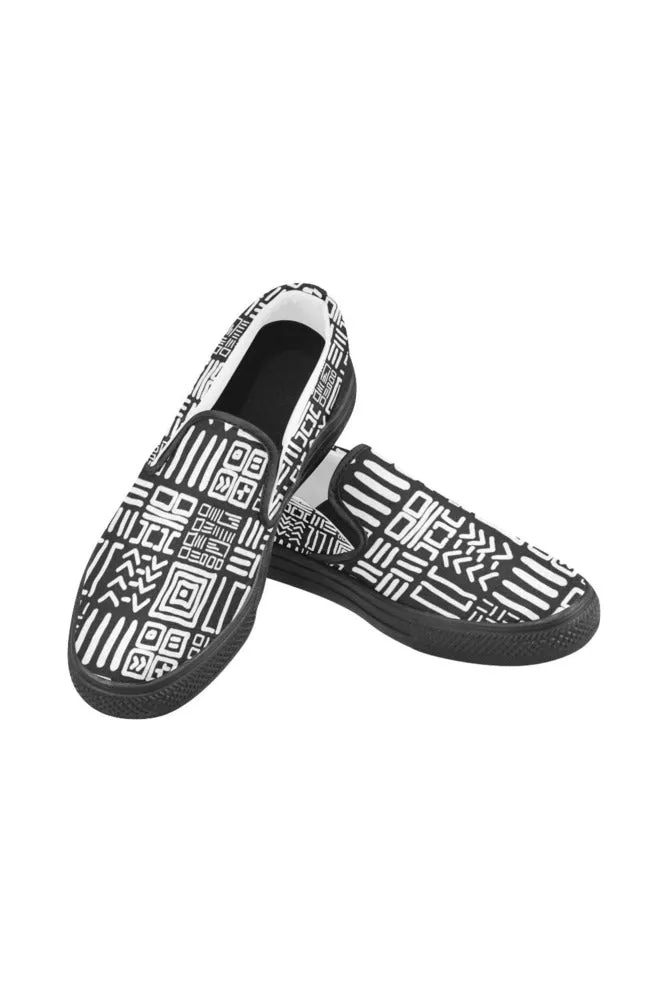 Tribal Pattern Men's Slip-on Canvas Shoes