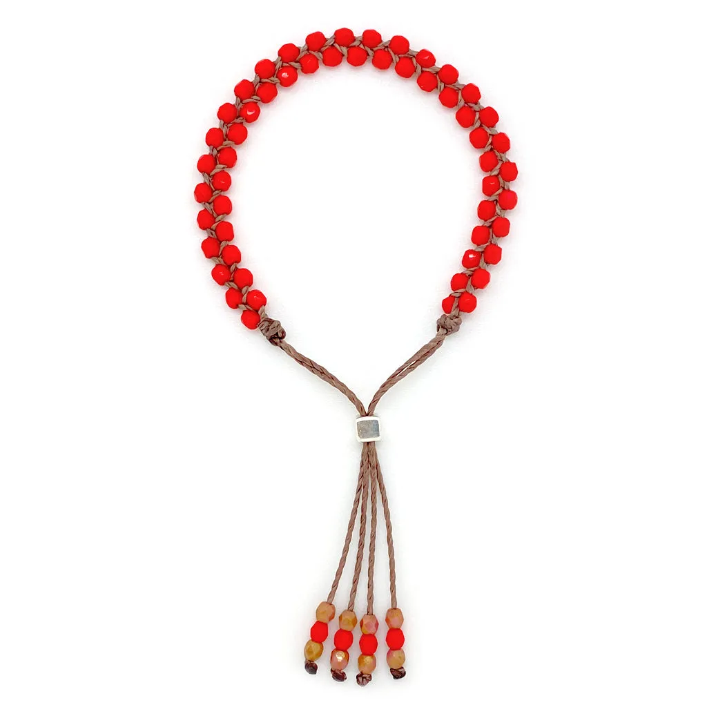 Waterweave Bracelet - Poppy Red