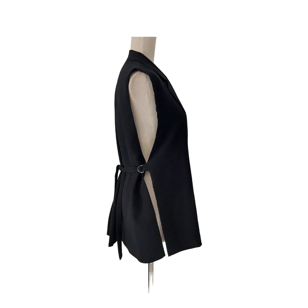 ZARA Black Sleeveless Long Jacket | Gently Used |