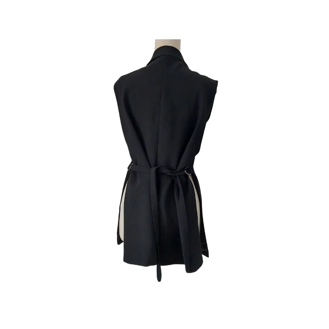 ZARA Black Sleeveless Long Jacket | Gently Used |